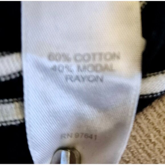 J. Jill Cotton Blend Striped Sleeveless Lace Up Neckline Shift Dress Size 4X EU - Picture 7 of 7